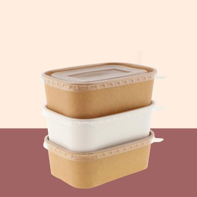 China Eco-Friendly Recyclable Fast Food Paper Food Packaging Box Wholesale Cheap Recyclable Catering Paper Boxes for sale