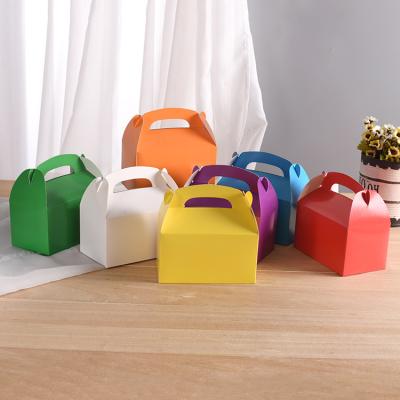 China New Kid Disposable Party DIY Decoration Portable Paper Box Red Green Black Red Treasure Candy Kids Party Boxes for sale