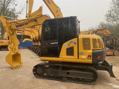 Cina 6 tonnellate di turbocompressore Used Komatsu Excavator PC60 in vendita