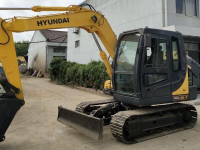 China 8 Ton Used Hyundai Excavator R80-7 2nd Hand Diggers Hydraulic Crawler Machine for sale