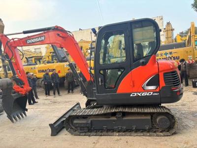 China Hydraulic DX60 Doosan Micro Digger 2nd Hand Excavator Crawler 6 Ton for sale