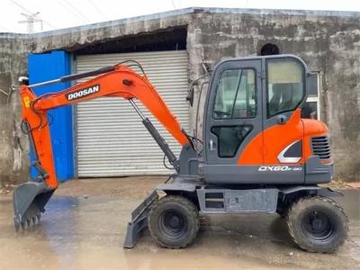 China Mini Wheel Used Doosan Excavator DX60W-9C Second Hand 5700KG for sale