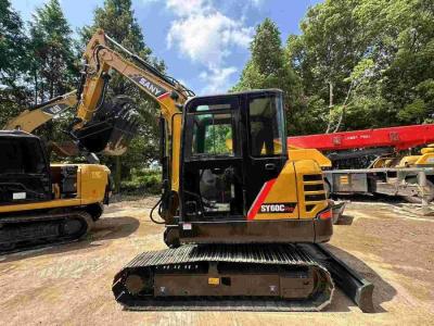 China Compact Mini Sany SY60C Used Excavator With Hydraulic Thumb Clamp Quick Connection for sale