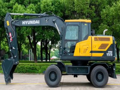 China Korea Hyundai Excavator HW155 Wheel Jindongyu Machinery In Engineering Construction for sale