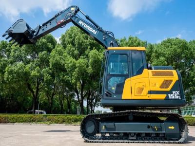 China New Machine Hyundai HX155L Excavator 15 Ton Excavator On Wheel High Performance for sale