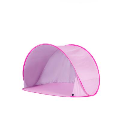 China Diagonal Tying Type Automatic Lightweight Beach Tent Pink Baby Kids Play Tent For Sun Shelter for sale