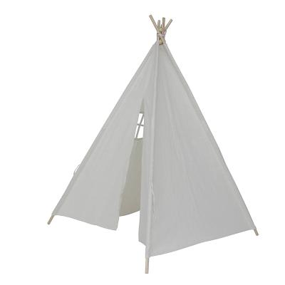 China Hot Selling Easy Installation Kids Play Wooden Toy Pricess Castle Pole Teepee Tent India Tent Play House for sale