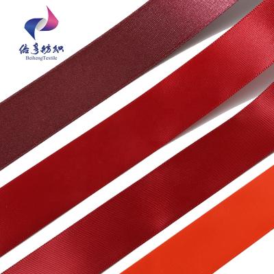 China Sustainable/reuse/non 25MM polyester satin ribbon for gift wrapping, Valentine, wedding, party decoration, balloon, Christmas for sale