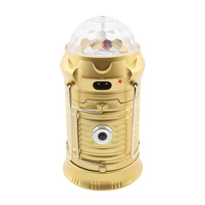 China Collapsible 3 in 1 Party Stage Magic Light Lantern Multifunctional Solar Collapsible LED Camping Lamp for sale