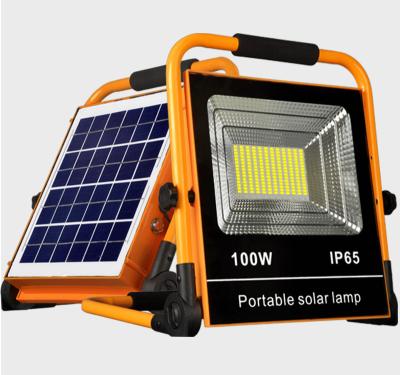 China Outdoor Waterproof Portable Camping IP65 LED Garden Light with Emergency Function 50W 100watt Solar Flood Light for sale