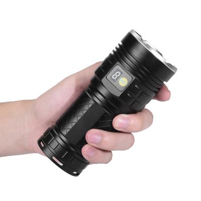 China Hand Torch High Power DC Charger LED Flashlight Outdoor Camping Hiking Super Walking Torch for sale