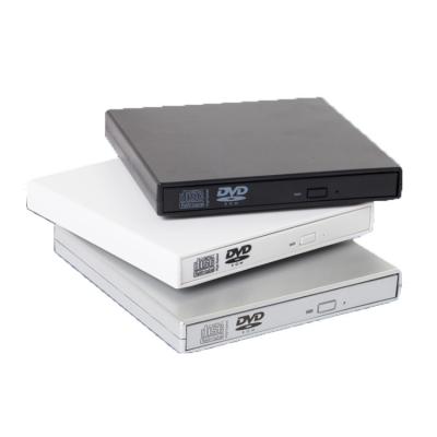 China Lightscribe USB 2.0 External Portable DVD Cd DVD Burner Machine Rewriter For Computer 8x DVD 24x CD Tray Type for sale