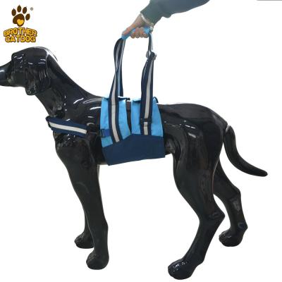 China New Design Viable Front Rear Type Dog Lift Harness Vest For K9 Older Dog Sick Canine Aid With Handle for sale