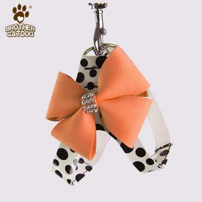 China No Viable Pulls Small Dog Harness Dog Product Dog Harness Suede for sale