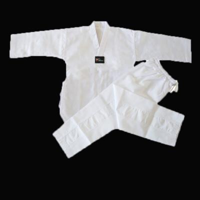 China Custom Logo White color Taekwondo Dobok Uniform Factory Directly sale for sale