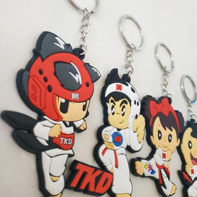 China Fashion custom keychain eco Taekwondo judo key chain fashion custom keychain eco Taekwond for sale