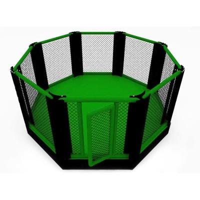 China Customized professional octagon training style floor MMAcage for sale