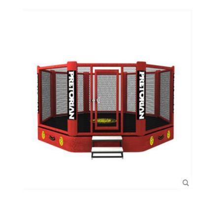 China Profession Competition Octagon Elevated Cage Mma custom size print your logo for sale