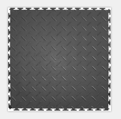 China Eco-friendly garage plastic floor mat/pvc interlocking tiles for sale