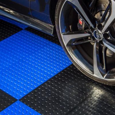 China Durable Coin PVC tiles Plastic floor industrial heavy duty floor interlocking pvc garage floor tiles for sale