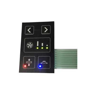 China Custom Durable Telecom Equipment OEM Metal Membrane Switch Dome Led Panel for sale