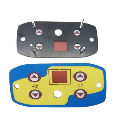 China Telecommunication Equipment Manufacturer Customized Rubber Panel Products Aluminum Membrane Switch With Fpc Circuit for sale