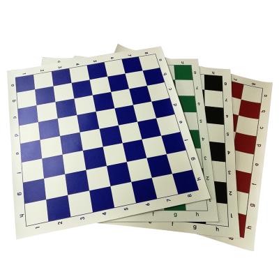 China Cheap factory price of 20*20inch vinyl chess board for sale