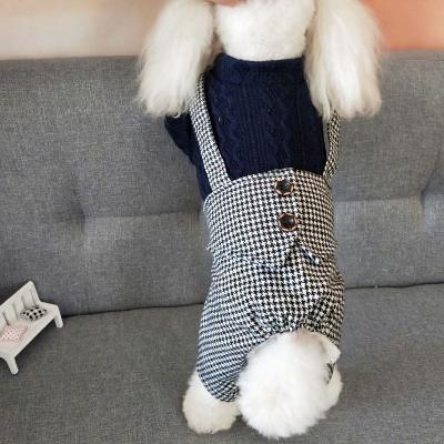 China Factory Direct Supply Winter Dog Sweater Clothes Viable Hoodi 4 Legs Dog Clothes for sale