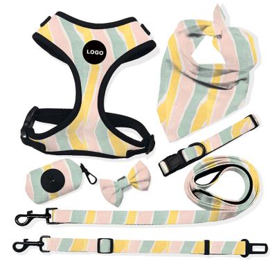 China Thoughtful OEM/ODM Personalized Pet Accessories Luxury Custom Soft Dog Harness Set for sale