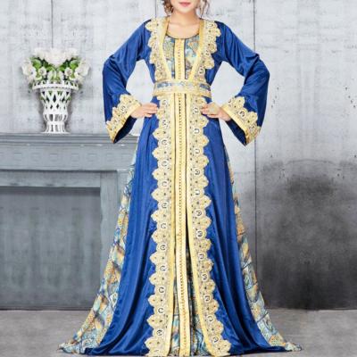 China Latest Muslim Dress 2022 Feel Dubai Abaya Comfortable Fashionable Islamic Clothing Women Muslim Dress for sale