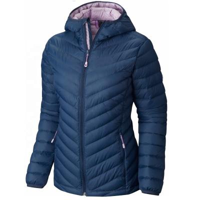 China New Desgin Waterproof Down Jacket Light Weight Filled Winter Jacket Women Down Jacket With Hood for sale