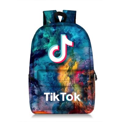 China Colorful School Tik Tok Backpacks For Teenager Girls Hot-selling Large Capacity Anti-theft Backpack for sale