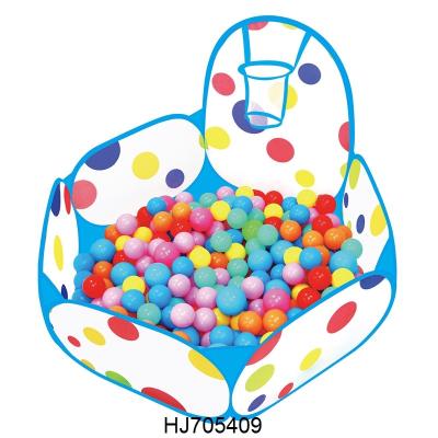 China Easy Set Up Indoor Tents for Kids Baby Ocean Ball Pool Foldable Pit Shoot Ball Tent Basketball Rim Pool for sale