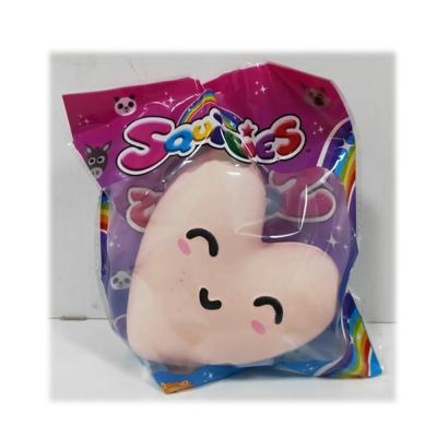 China Playing Factory Promotion Kawaii Slow Rebound Squishy PU Foam Lovely Heart Small Squeeze Toy for sale