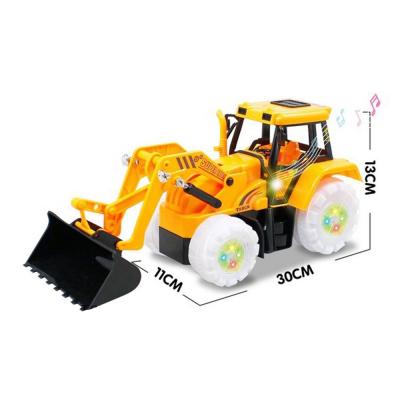 China Excavator Truck Toy Children's Construction Engineering Carry Wheel Truck Electric Universal Car With Light Music Toy for sale