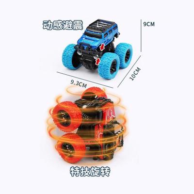 China Eco-friendly Material Alloy Friction Toys Multifunctional Truck 360 Degree Rotation Stunt Car For Kids for sale