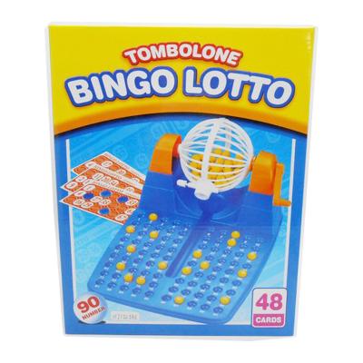 China Hot Sale Plastic Bingo Game Machine Eco-friendly Bingo Game Set Game Toys For Children 30*23*16.5cm for sale