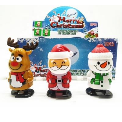 China Children Play 2019 Promotional Gifts Christmas Wind Up Snowman Wind-up Toy Cogwheels for sale