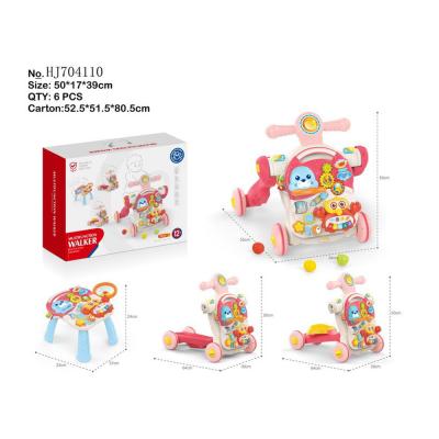 China Wholesale Baby Toys Walkers Stroller 4in1 Multi Function Music And Lightweight Baby Learn Walker Car Game Table Toys for sale