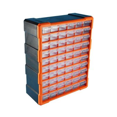 China New Viable Plastic Transparent DIY Tool Storage Grid Box For Screw Parts Store Grids Bin for sale