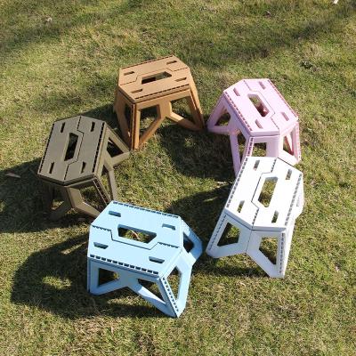 China China Manufacturer Factory Support OEM Plastic Folding Stool Foldable Chair For Kids Camping for sale