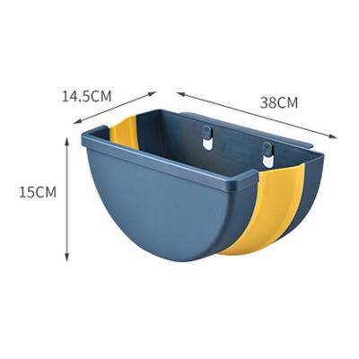 China Amazon Semicircular Household Garbage Bin Sustainable Hot Selling Plastic Collapsible Collapsible Bin For Garbage for sale