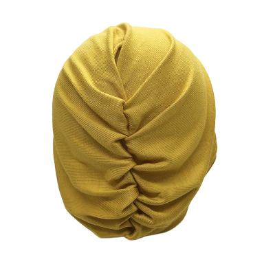 China Brand new leisure innerhat modal crisscross good fabric add small scarf simple strecthy hijab for sale