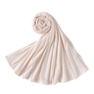 China Wholesale Newest Soft Leisure Soft Wrap Shawl Hijab Turban Women Elegant Simple Silk Scarf for sale