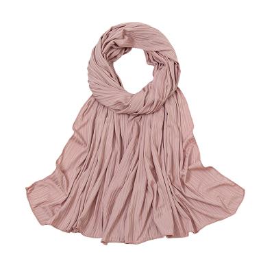 China 2021 Newest Simply High Quality Cotton Shawl Crepe Women's Long Twill Hijab for sale