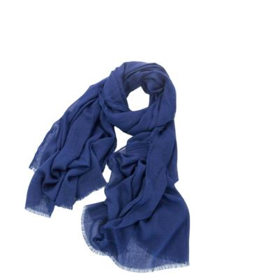 China Hot Sale New Style Plain Dyed High Quality Cotton Small Tassel Scarves for sale