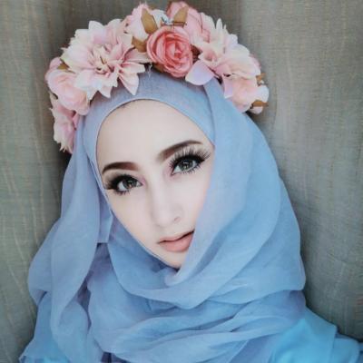 China Newest Luxury Fashion Soft Muslim Simple Scarf Hijab Squishy Wrap for sale