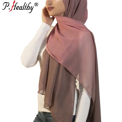 China 2019 Newest Chiffon PH Factory Sale Ombre Chiffon Scarf Women Direct Hijab for sale