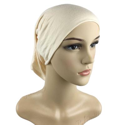 China Factory Sale Plush Women Hijab Hat Tube Tank Top Muslim Soft Solid Stretch Headbands Wholesale Underscarf Normal Underscarf for sale