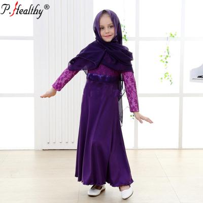 China High quality hot sale islamic abaya double size fashion muslim dress more color for child for sale